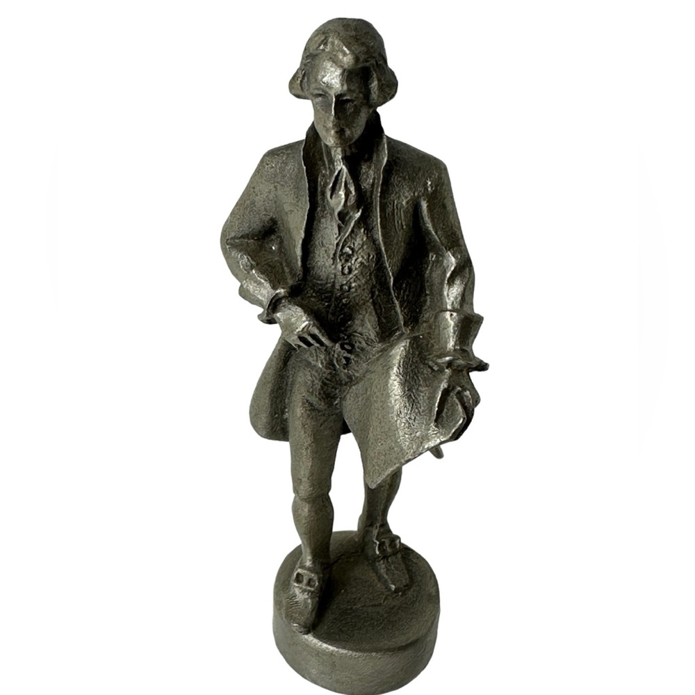 Hudson Pewter COPR 1975 P.W. Baston Thomas Jefferson Figurine